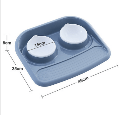 Eco-Friendly Dual-Purpose Pet Bowl - Non-Slip, Anti-Knock Design For