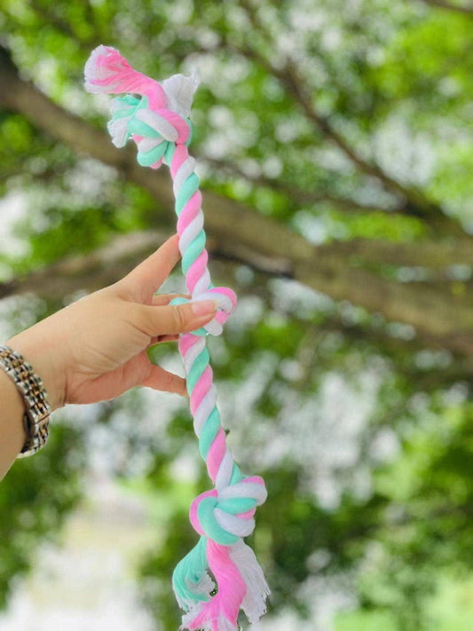 3-Knot Eco-Friendly Cotton Dog Chew Rope Toy