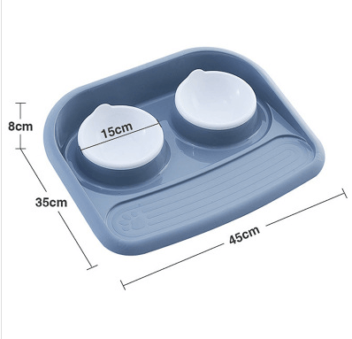 Eco-Friendly Dual-Purpose Pet Bowl - Non-Slip, Anti-Knock Design For